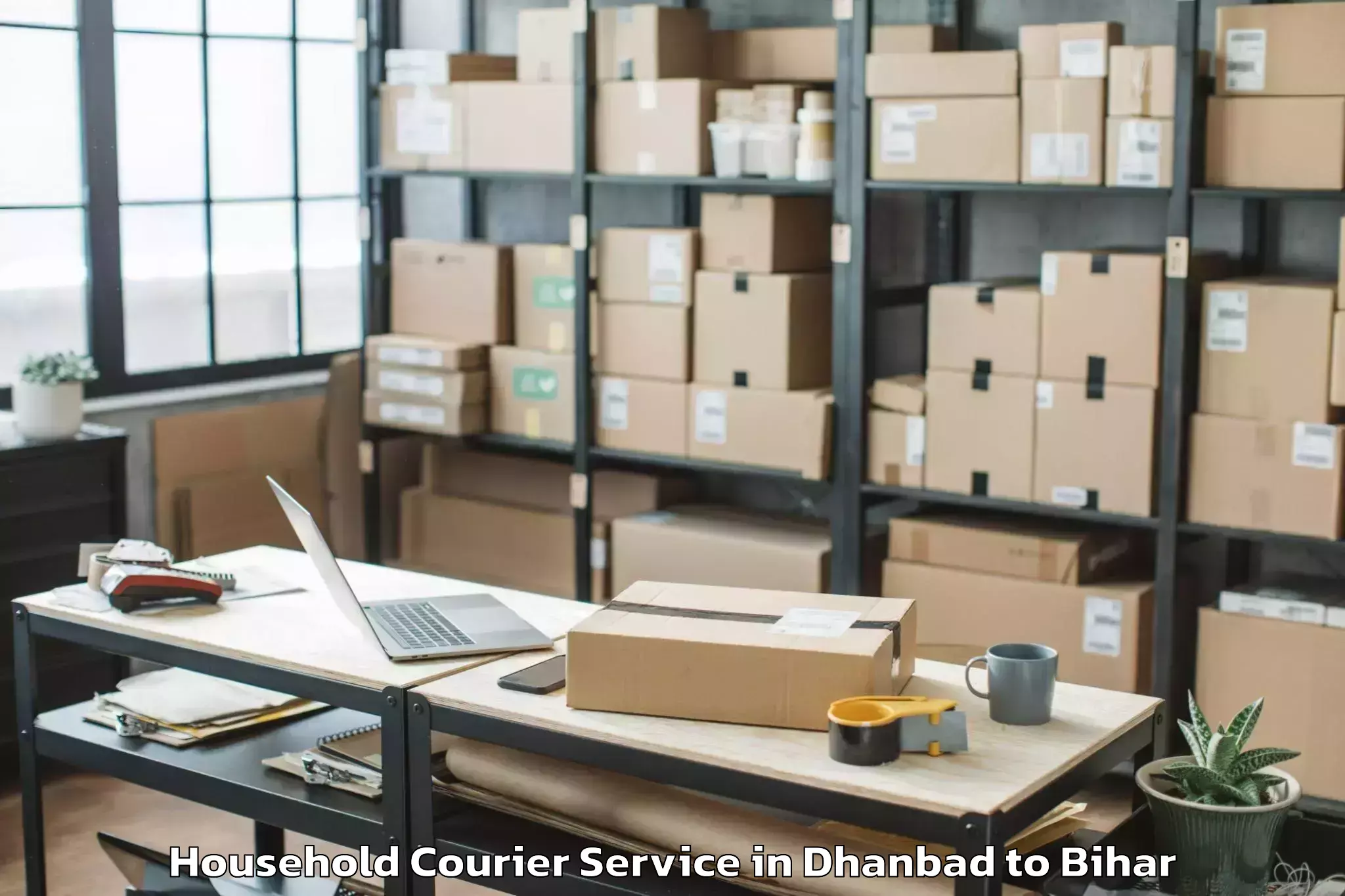 Comprehensive Dhanbad to Bhargama Household Courier